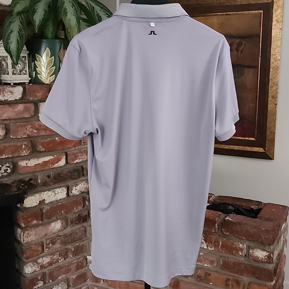 J.Lindeberg Gray Performance Polo Shirt | Golf Athleisure | Men’s L - Picture 6 of 11